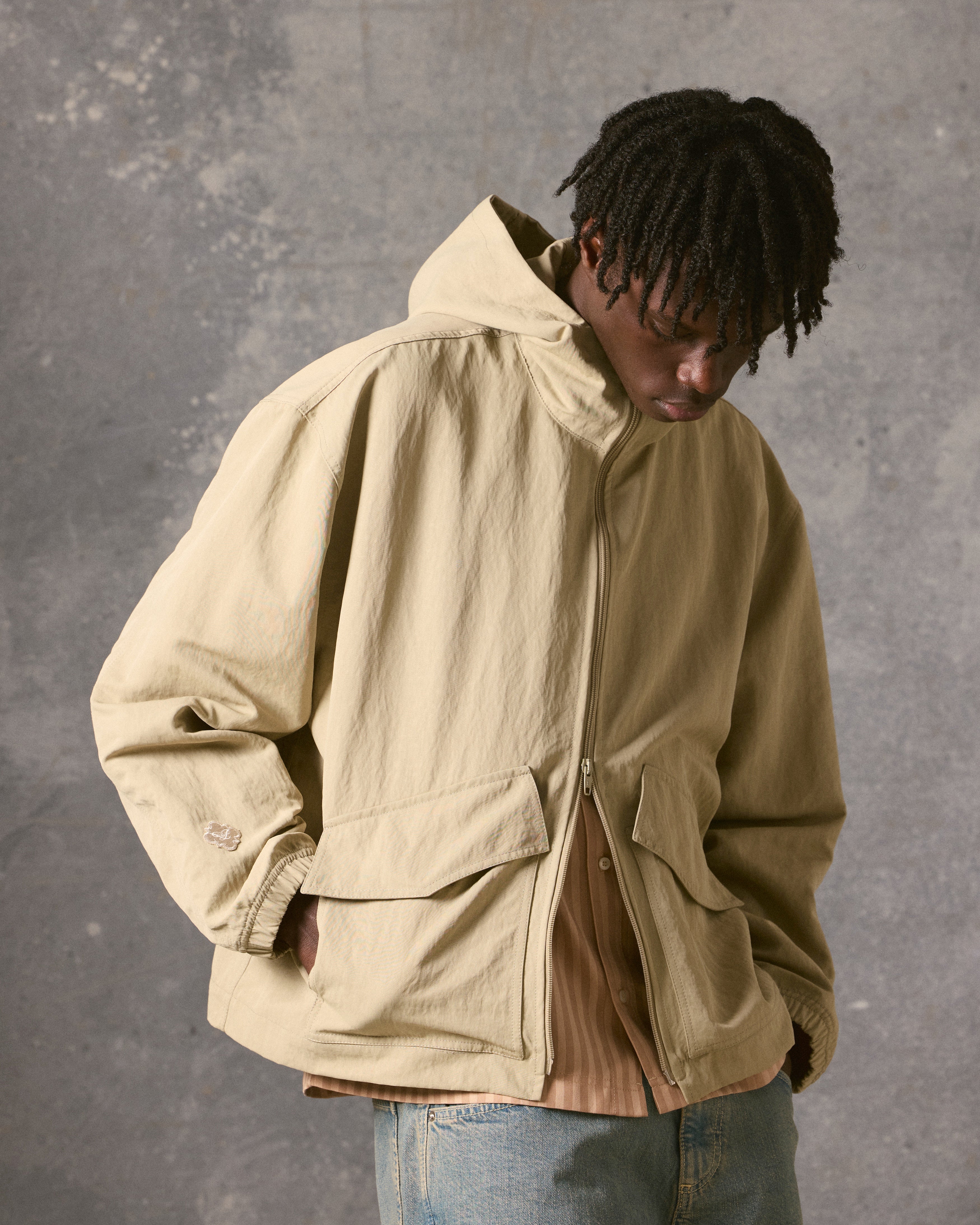 Cadaqués Nylon Windbreaker