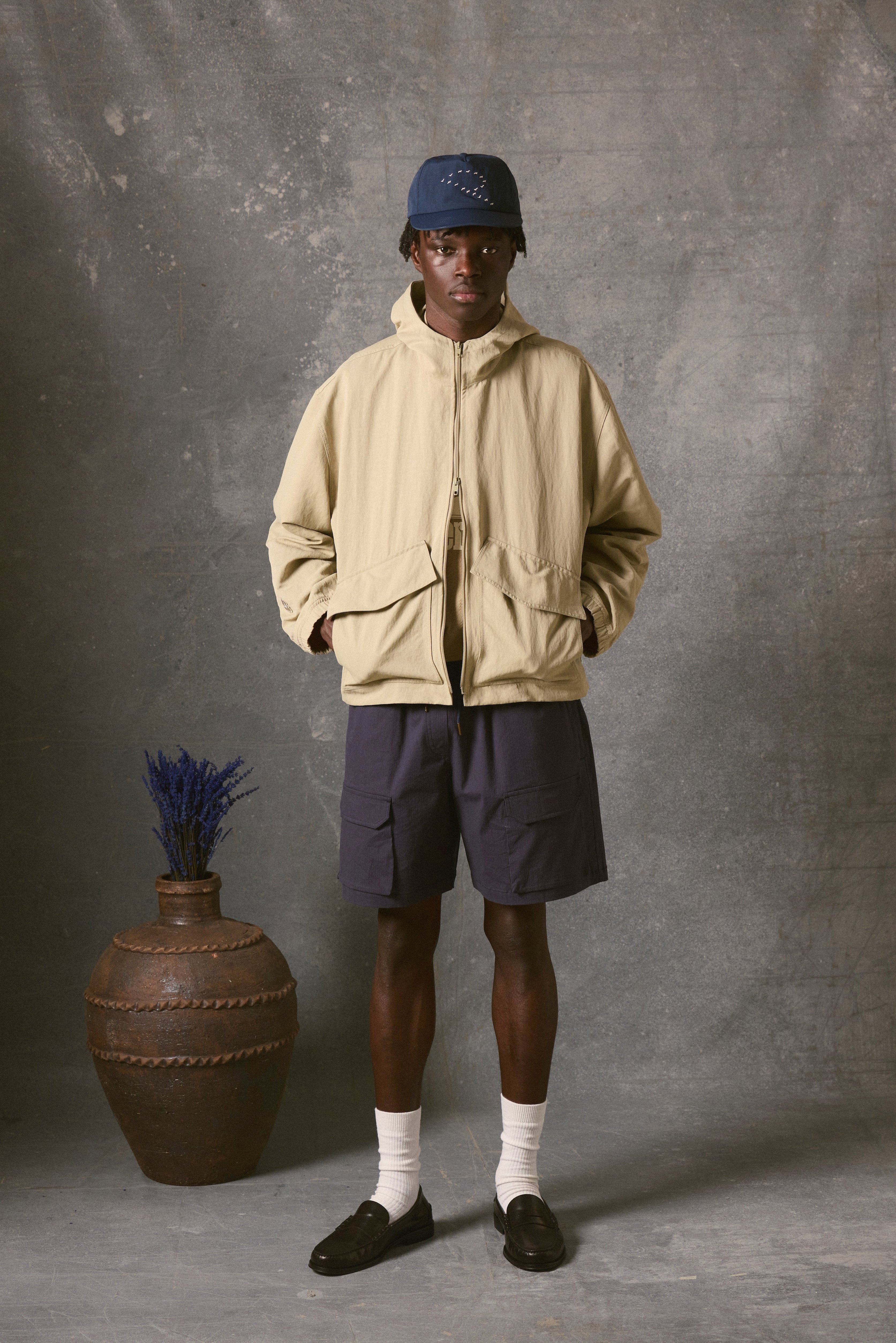 Cadaqués Nylon Windbreaker