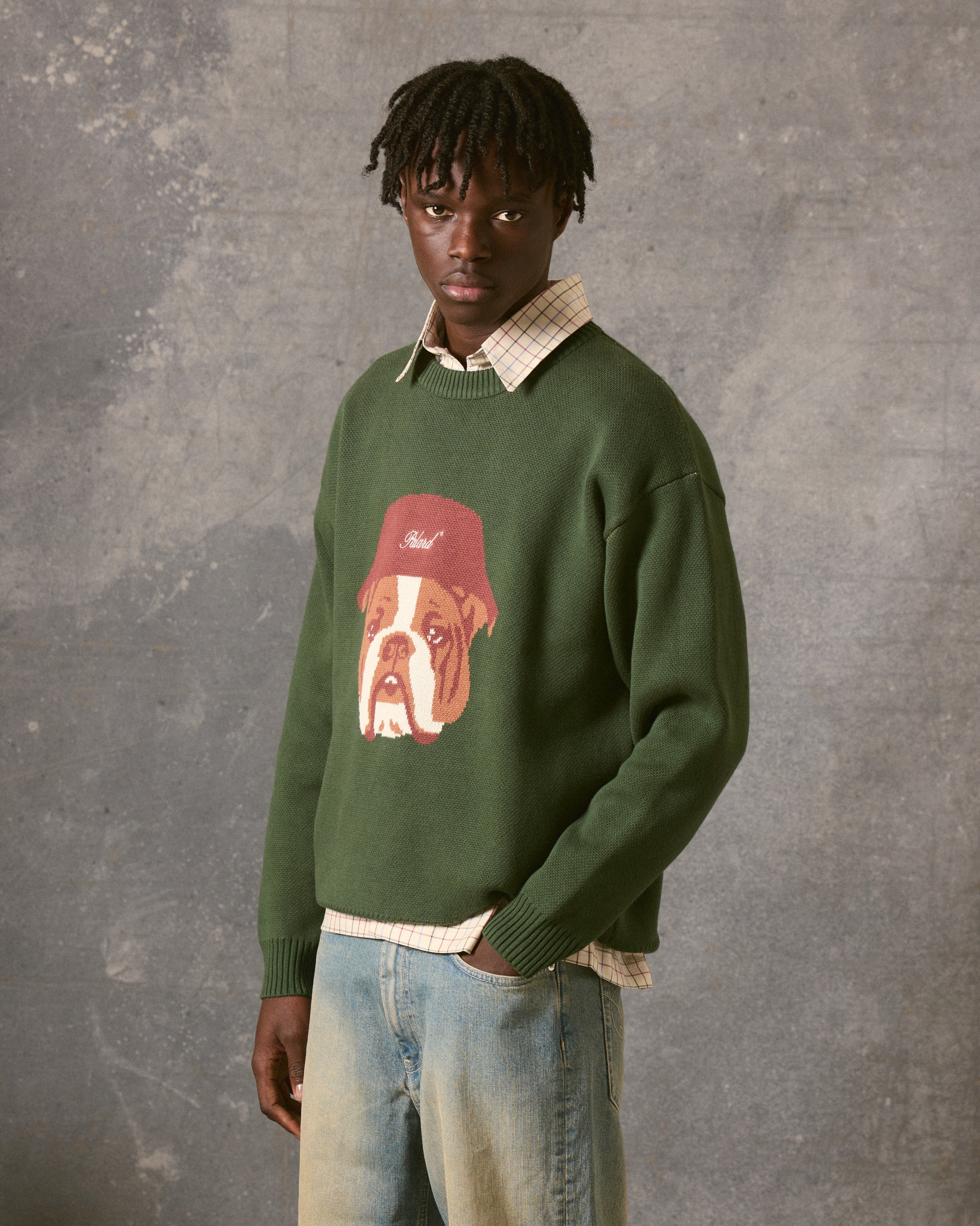 Bulldog Knit Sweater