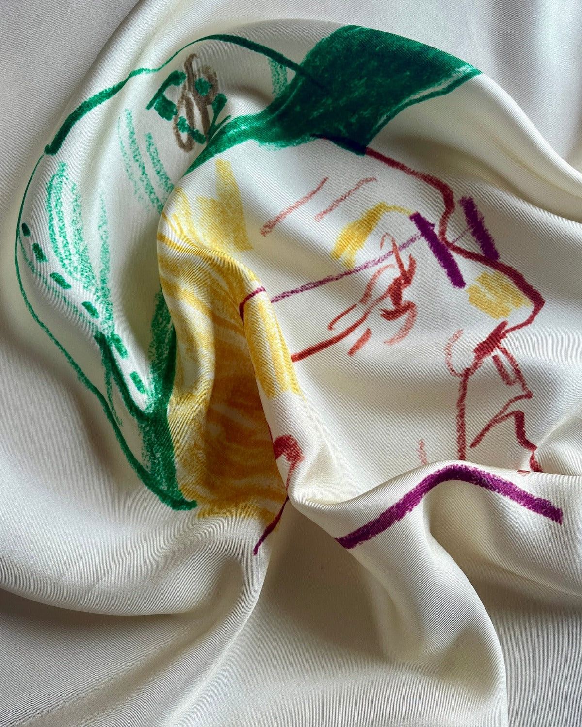 Call your grandparents Silk Scarf