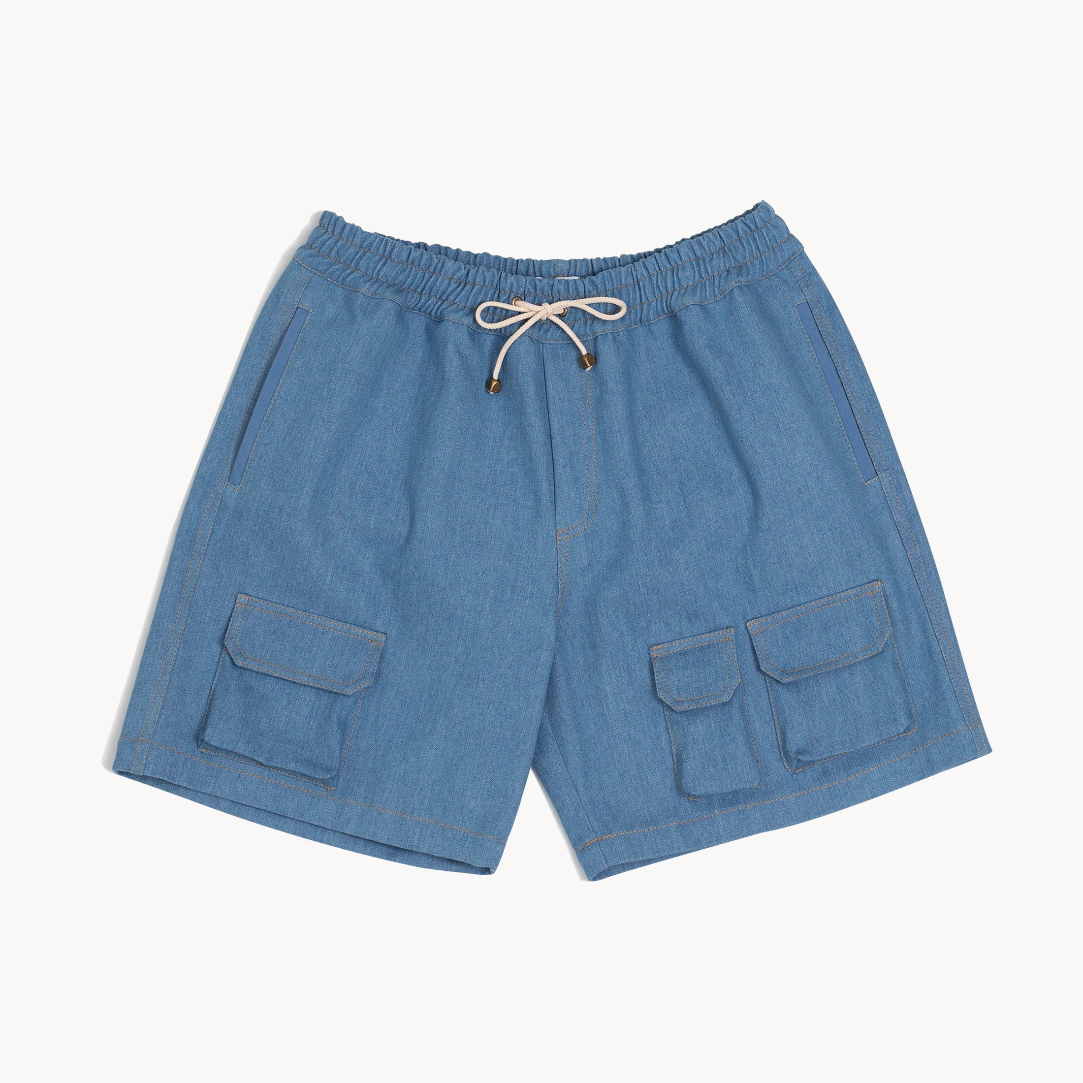 Blue Marlin Denim Shorts
